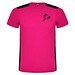 Detroit T-Shirt Unisex aus recyceltem Material, fuchsia / schwarz, S