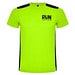 Detroit T-Shirt Unisex aus recyceltem Material, limone / schwarz, S