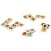DOMIN. Domino-Spiel aus Holz mit 28 Tierfiguren, Naturhell