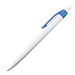 Druckkugelschreiber Kiew, blaue Mine, weiß/blau