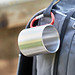 Edelstahl Becher Hiking Day, 220 ml, silber/rot Edelstahl Becher Hiking Day, 220 ml, silber/rot