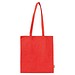 Einkaufstasche mit langen Henkeln aus recycelter Baumwolle und RPET  , rot