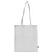 Einkaufstasche mit langen Henkeln aus recycelter Baumwolle und RPET  , weiß