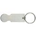 Schlüsselanhänger mit Einkaufswagenlöser Open IT, silber