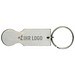 Schlüsselanhänger mit Einkaufswagenlöser Open IT, silber