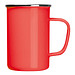 Emaille Tasse, rot