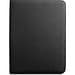 EMERGE FOLDER. A4 Mappe aus recyceltem Polyester (100% rPET) 300D mit Reißverschluss, Schwarz