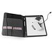 EMERGE FOLDER II. A4 Mappe aus recyceltem Polyester (100% rPET) 300D mit elastischem Verschluss, Schwarz