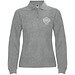 Estrella Langarm Poloshirt für Damen, Marl Grey, S