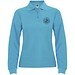 Estrella Langarm Poloshirt für Damen, türkis, S