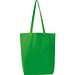Fairtrade Baumwolltasche mit Bodenfalte PIOTR, grün