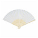 Faltbarer Fächer BAMBOO COOL,weiß