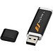 Flat USB-Stick, schwarz, 2GB