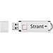 Flat USB-Stick, weiss, 4GB