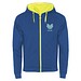 Fuji Kaputzensweatjacke Unisex, royalblau / Fluor Yellow, XL