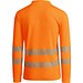 Sicherheits-Langarm-Poloshirt, L, Neon-Orange