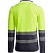Sicherheits-Langarm-Poloshirt, XXL, Grau/Neon-Gelb