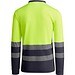 Sicherheits-Langarm-Poloshirt, XXXL, Grau/Neon-Gelb