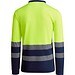 Sicherheits-Langarm-Poloshirt, XXXL, Marineblau/Neon-Gelb