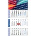 Geiger-Notes Monatskalender Logic 3 Post A Bestseller, inkl. Druck, blau