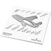 Geschenkartikel: ROMINOX® Key Tool Airplane / Flugzeug (19 Funktionen) im Motiv-Mäppchen Danke, silber