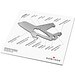 Geschenkartikel: ROMINOX® Key Tool Airplane / Flugzeug (19 Funktionen) im Motiv-Mäppchen Große Helden, silber
