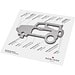 Geschenkartikel: ROMINOX® Key Tool SUV / Auto (19 Funktionen) im Motiv-Mäppchen Werkzeug, silber