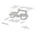 Geschenkartikel: ROMINOX® Key Tool Tractor/Traktor (18 Funktionen) im Motiv-Mäppchen Große Helden, silber