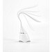 GRAHAME. Tragbare Schreibtischlampe mit Lautsprecher und 5 Stunden Akkulaufzeit aus Recyceltes ABS (100% rABS), Weiß