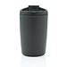 GRS recycelter PP-Becher mit Flip-Deckel, anthrazit