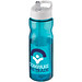 H2O Active® Base 650 ml Sportflasche mit Ausgussdeckel, aquablau/weiß