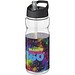 H2O Active® Base Tritan™ 650 ml Sportflasche mit Ausgussdeckel, transparentklar/schwarz