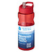 H2O Active® Eco Base 650 ml Sportflasche mit Ausgussdeckel, rot/ rot