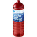 H2O Active® Eco Treble 750 ml Sportflasche mit Stülpdeckel, rot, rot