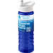 H2O Active® Eco Treble 750 ml Sportflasche mit Stülpdeckel & Trinktülle, blau, weiß