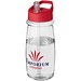 H2O Active® Pulse 600 ml Sportflasche mit Ausgussdeckel, transparent/rot