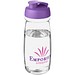 H2O Active® Pulse 600 ml Sportflasche mit Klappdeckel, transparent/lila