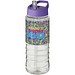 H2O Active® Treble 750 ml Sportflasche mit Ausgussdeckel, transparent/lila