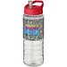 H2O Active® Treble 750 ml Sportflasche mit Ausgussdeckel, transparent/rot