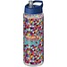 H2O Active® Vibe 850 ml Sportflasche mit Ausgussdeckel, transparent/blau