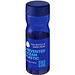 H2O Eco Base 650 ml Sportflasche mit Drehdeckel, blau/blau