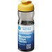 H2O Eco Sportflasche mit Klappdeckel, 650 ml, kohle/gelb