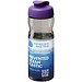 H2O Eco Sportflasche mit Klappdeckel, 650 ml, kohle/lila
