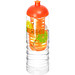 H2O Treble Flasche mit Kuppeldeckel und Infusor, 750 ml, transparent,orange H2O Treble Flasche mit Kuppeldeckel und Infusor, 750 ml, transparent,orange
