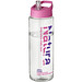 H2O Vibe Sportflasche mit Ausgussdeckel, 850 ml, transparent,rosa H2O Vibe Sportflasche mit Ausgussdeckel, 850 ml, transparent,rosa