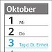 Geiger-Notes Wandplaner Horizont Recycling, blau