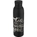 Illuminate 650 ml RCS doppelwandige Isolierflasche aus recyceltem Edelstahl, schwarz