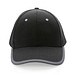 Impact AWARE™ 280gr Brushed rCotton 6 Panel Kontrast-Cap, schwarz
