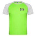 Indianapolis T-Shirt Unisex aus recyceltem Material, Fluor Green / schwarz, L