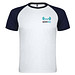 Indianapolis T-Shirt Unisex aus recyceltem Material, weiß / Navy Blue, M
